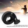Braided Sleeve Expandable Casting Fishing Rod Pole Cover Protector (Black)