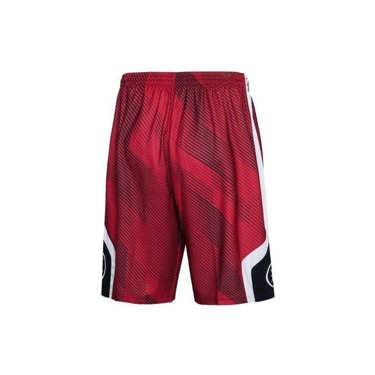 Li-Ning Basketball Loose Shorts Men Bottoms Brick-Red AAPP281-2