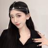 Ethnic Boho Head Chain Women Alloy Forehead Jewelry With Tassels Teardrop Charms Bridal Hair Accessory