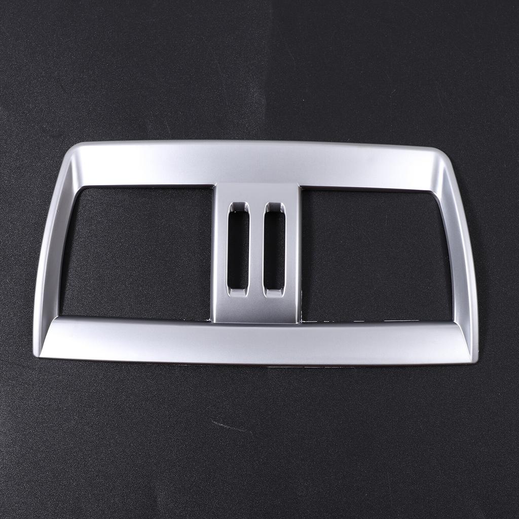 ABS Silver Rear Air Vent Outlet Cover Trim Frame For BMW X5 X6 F15 F16 2014-18
