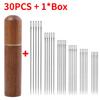 30/12Pcs Blind Sewing Needle Elderly Side Hole Stainless Steel Self Threading Needle for Stitching Pin Household DIY Sewing Tool