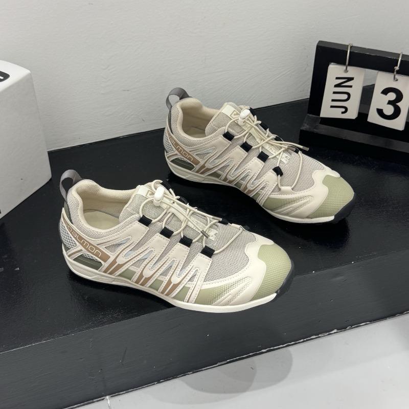 Leather Leisure Sports Thick Bottom Mountaineering Big Head Outdoor Soft Bottom Lightweight Breathable Daddy Shoes Women