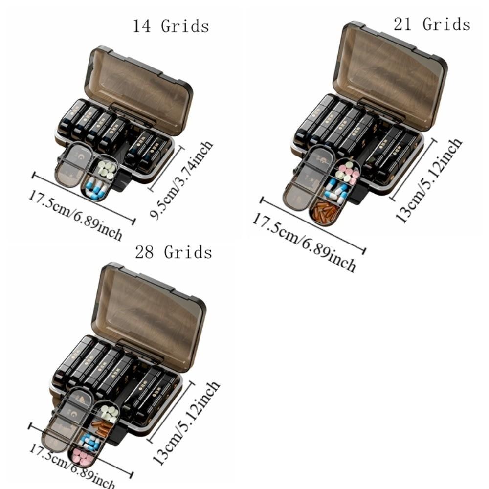 Portable Medicine Box Japanese-style Weekly Pill Organizer Pill Packing Box  Daily Medication