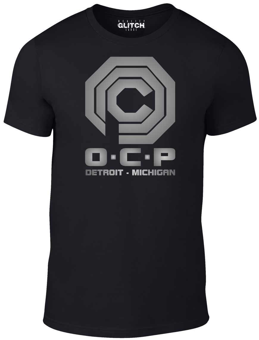 Мужская футболка OCP Мужские Женские Футболки Топ - ПОДАРОК НАУЧНАЯ ФАНТАСТИКА КИНО 80-Х НАУКА ПОЛИЦИЯ ПОДАРОК РОБОТ 4XL