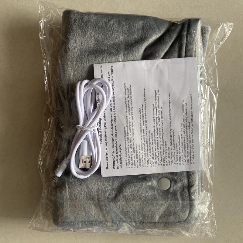 Graphene USB Heated Shawl: Versatile Hand & Leg Warmer for Home or Office
