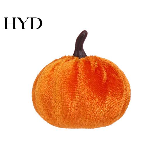 Halloween Festival Decorations Small Velvet Pumpkin Thanksgiving Table Centerpiece, Soft Reusable Party Stuffed for Fall Harvest Farmhouse Decoration