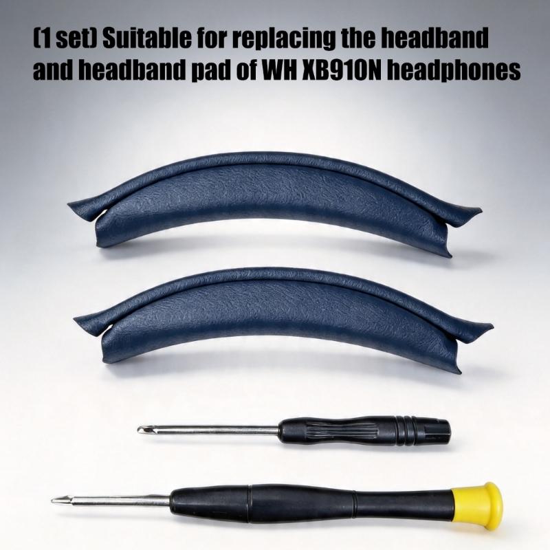 Replacement Headband Cushion For WHXB910N Headphones Soft Padding Headbeam Pad with Tool Comfortable Fit Long Wear