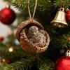 Forest Animal Acorn Ornament 2D Acrylic Cozy Forest Christmas Ornament Woodland Creature Hanging Decoration for Xmas Tree Holiday Decor