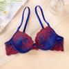 Sutien Push-Up cu Balene, Stil Francez, din Dantelă, pentru Femei