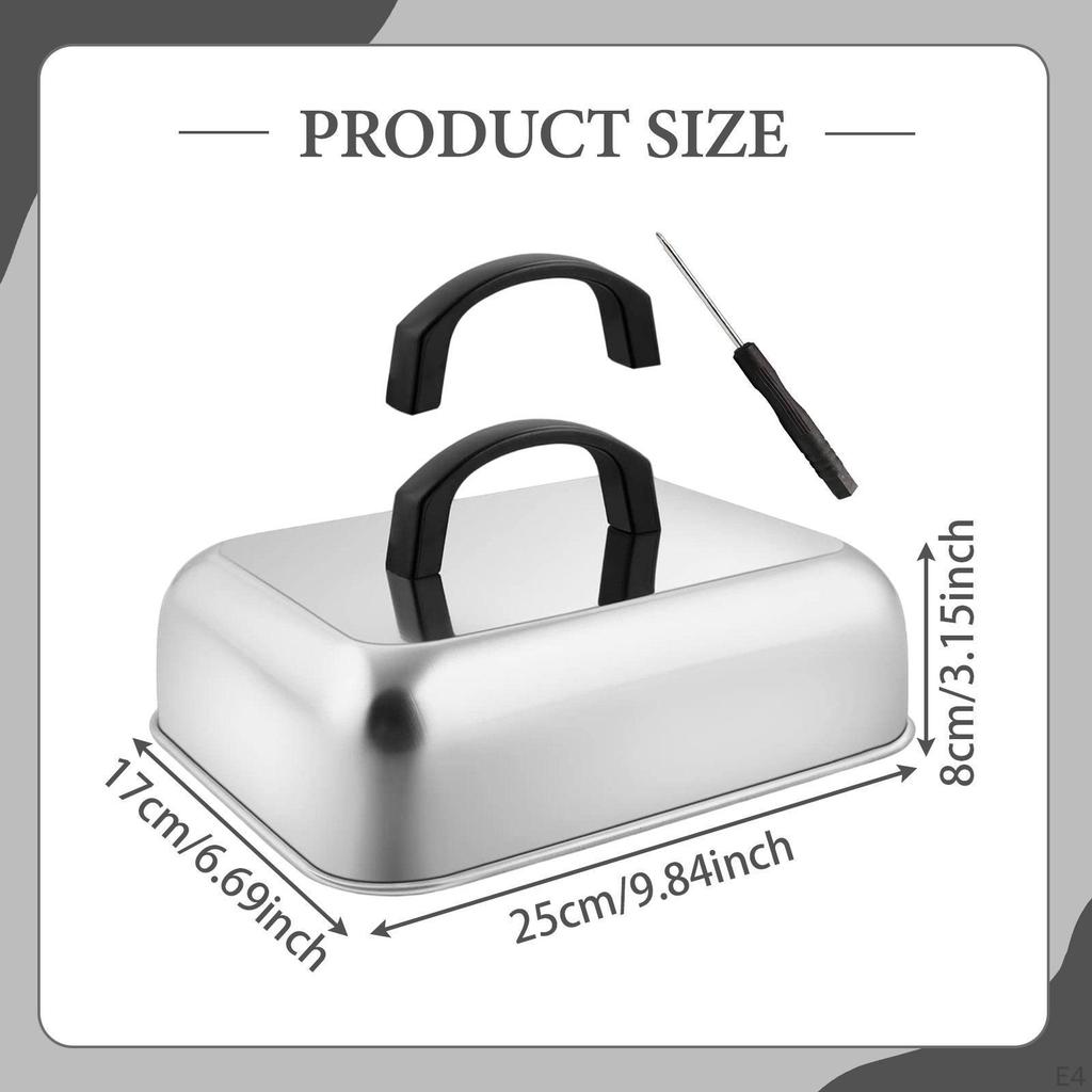 Basting Cover Designed for Griddles, Cheese Melting Dome And Steaming Accessory