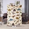 1pc Soft and Warm Dinosaur Print Flannel Blanket for Sofa, Bed, and Office - Perfect Christmas, Halloween, and Birthday Gift