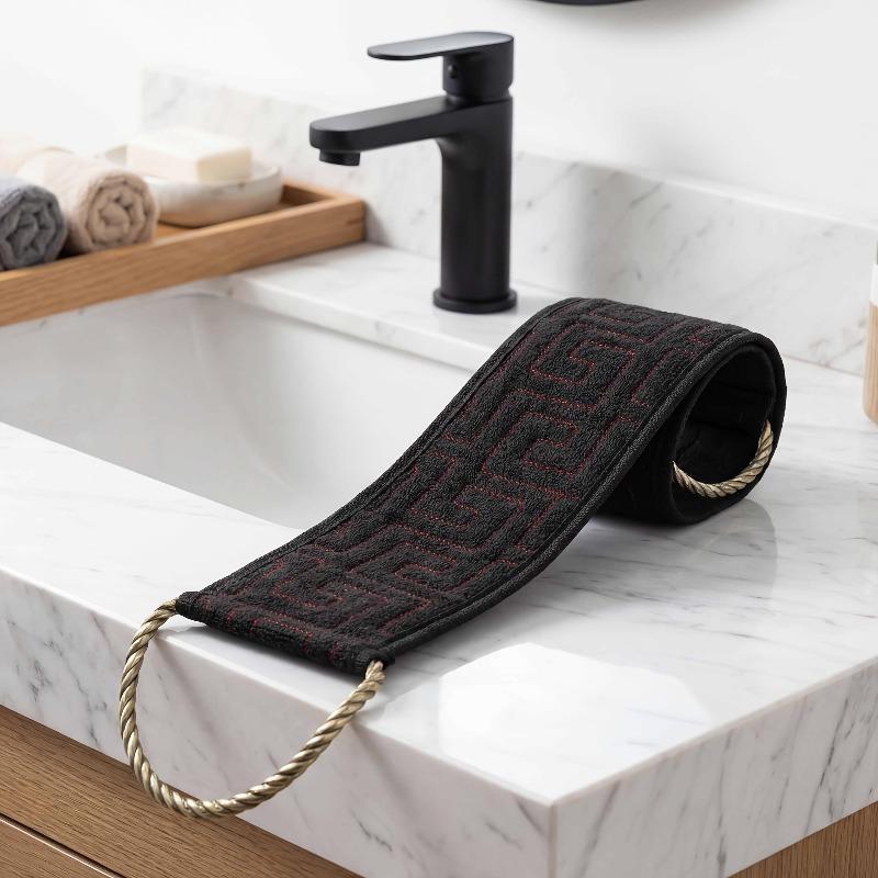 Long Back Brush Exfoliating Back Scrubber Towel Rough Texture Deep Clean Dead Skin Remove for Men Women Shower Bath Tools