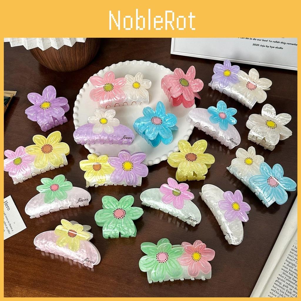 Flower Hair Vibrant Claw Clips Made Of Durable Acrylic Material Perfect For Fashiondriven Women