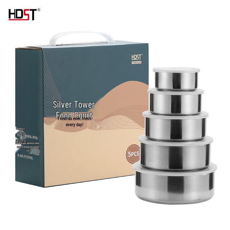 

Huadian Shitong Silver Tower 5-Piece Stainless Steel Cookware Set