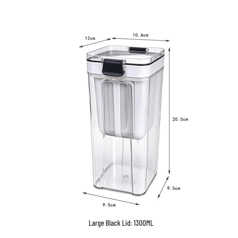 Multifunctional Yogurt Strainer and Cereal Storage Container - Large Capacity Sealed Food Jar
