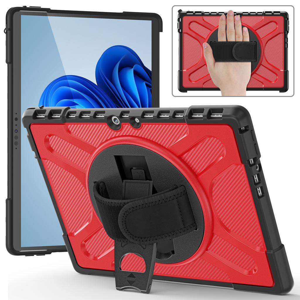 For Microsoft Surface Pro 11 10 9 8 7 6 5 4 for Surface GO 1 2 3 4 Rugged Protective Case Reinforced Corners Case with Holder
