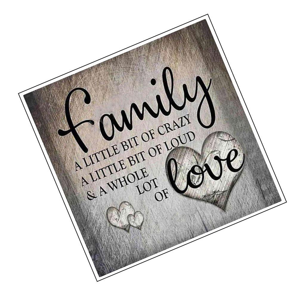 DIY Engligh Letter Rhinestones Painting 5D Crystal Stitch Living Room Decorative Embroidery Diamond Picture