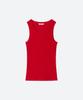 MOONSUN Unisex, Basic Ribbed Sleeveless / Red