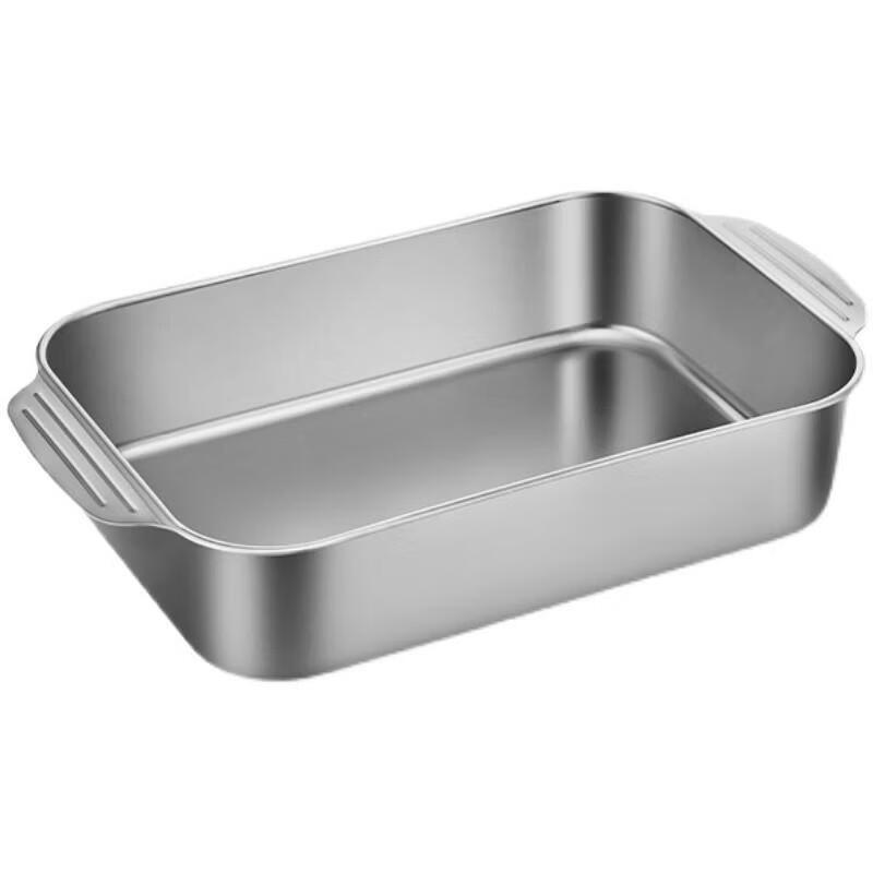 ZISIZ Large Rectangular Glass Deep Roasting Dish