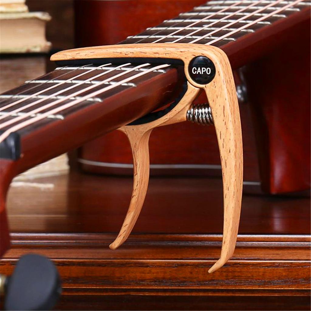 Capodastre de Guitare Métal 1 Pièce Alliage d'Aluminium Accordeur de Guitare Pince Déclencheur à Clé Professionnel Capodastre pour Instruments de Musique Acoustiques Électriques