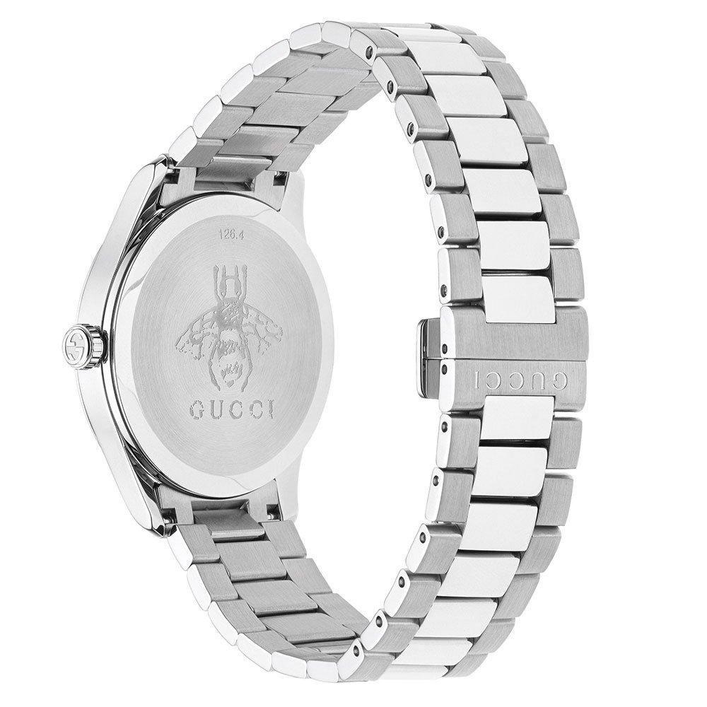 Gucci Orologio unisex con quadrante argento G-Timeless YA1264095