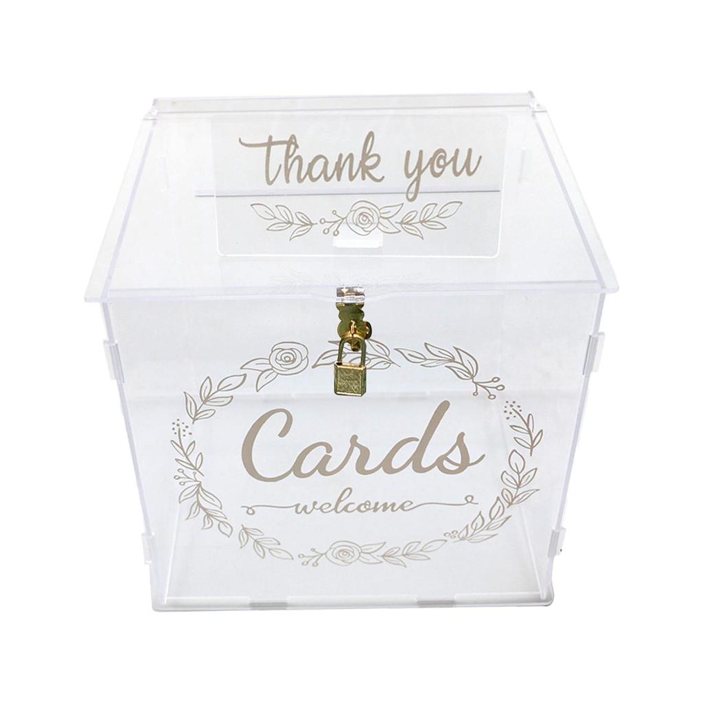 Wedding Cards Box Size 25.5x21.5x25cm/10.04x8.46x9.84inch Large Decorations for Fall Party Graduation Thanksgiving Halloween