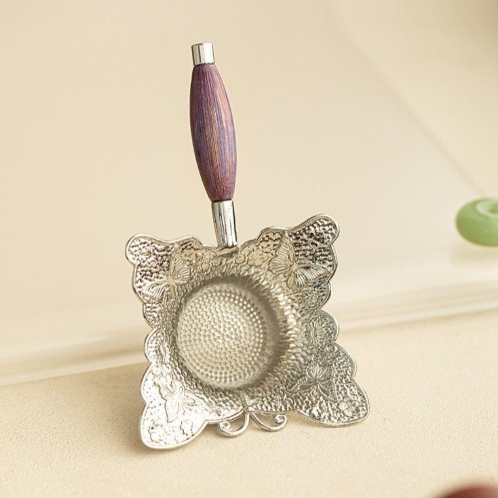 Mesh Filter Sieve Tea Drain Vintage Zinc Zinc Alloy Tea Strainer Practical Tea Infuser  Kitchen Accessories