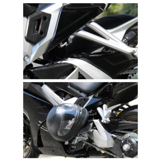Držák zámku na helmu Kijima na motocyklové díly, ocelový, černý, s ochranou proti krádeži, VFR800F/VFR800X('14-) 303-1563