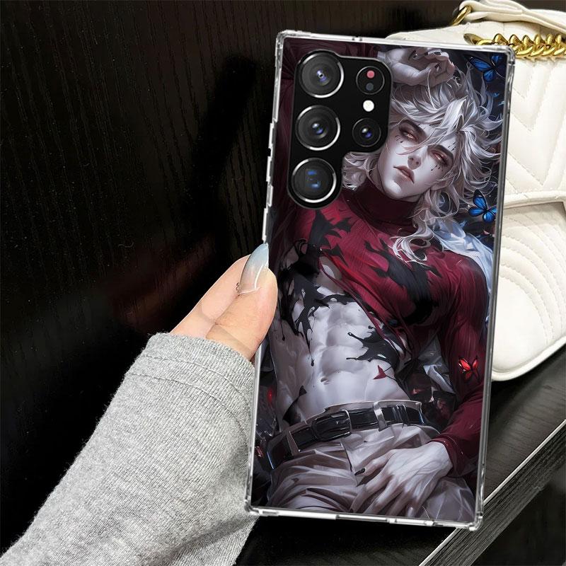 Demon Slayer Douma Case for Samsung Galaxy S25 S24 S23 S22 Ultra Soft Phone Cover S25 Edge S21 Plus S20 FE S10 + Black Cover