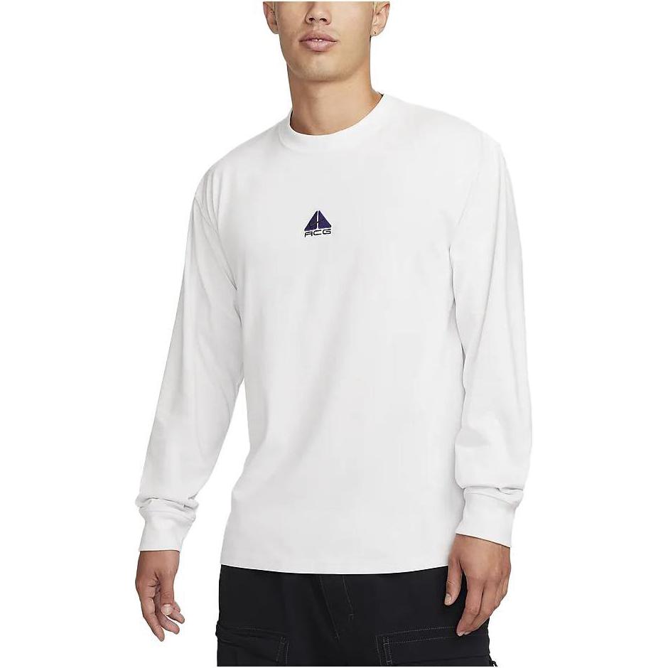 Nike ACG Lungs T Shirts Men's Summit White Crew Neck Moderate Straight Fit DR7754-122