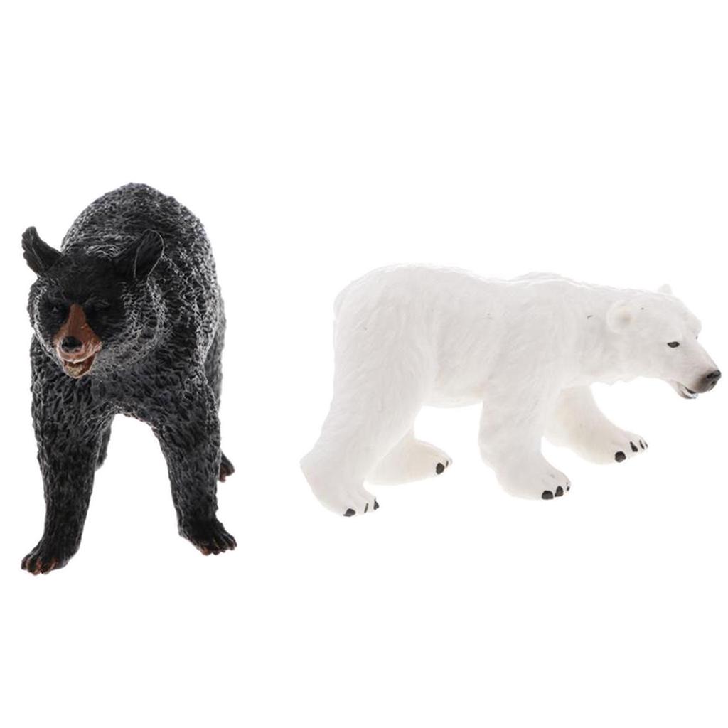 Ours Polaire Réaliste Animal Sauvage Modèle Figurine Figurine Enfants