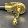 Guitar Cable 6.35mm Flat Head Gold-Plated Connector, Black, 30CM/15CM, for Pedal Connections.