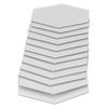 12 Pcs Self Adhesive Hexagon Wall Mirror Sticker Silver Self Adhesive Wall Decal  Sofa Backdrop