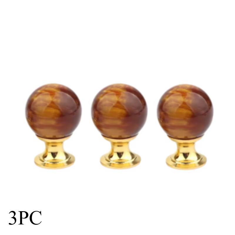 Harts Handtag - Bärnstensskal Tigeröga Guld Skåpsknopp - Låda Dörr Fönster Kök Möbler Beslag Handtag Tillbehör