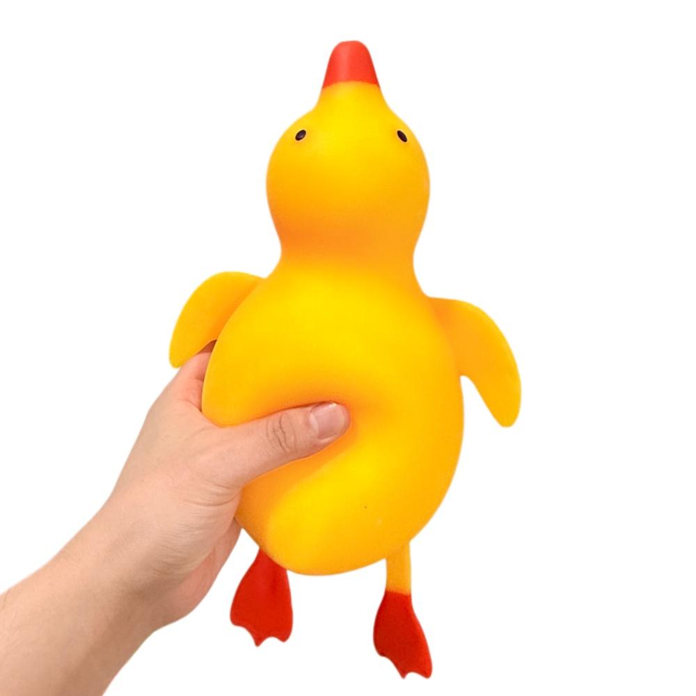 Jucărie pentru Ameliorarea Stresului Rață Jumbo Squishy Mingie Anti-stres Jucărie Fidget Jucărie de Biruit pentru Strâns Cadou de Crăciun pentru Prieteni
