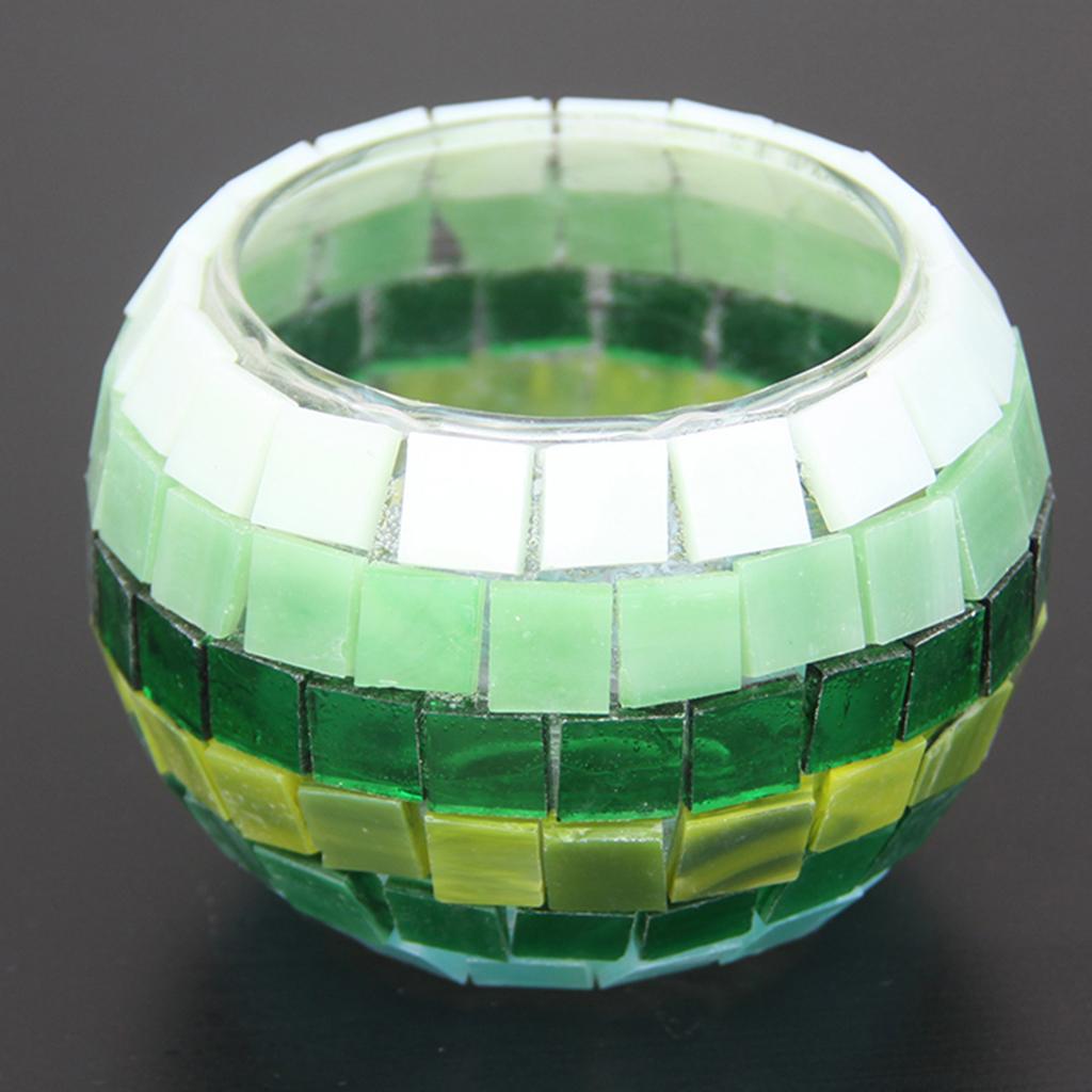100g Round Shape Clear Glass Mosaic Tiles for Making Kids Crafts 15mm