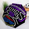 Sacramento Basketball Logo Umbrella 8-Frame for Travel, Camping, Casual Lightweight Portable Umbrella, Essential for Every Family Holidays Gift