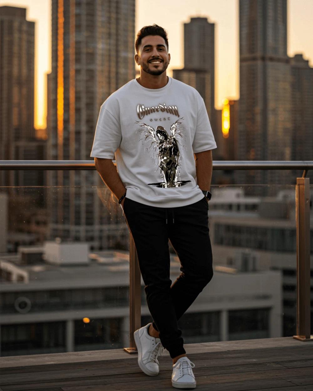 Guardian Angel Oversized T-Shirt S