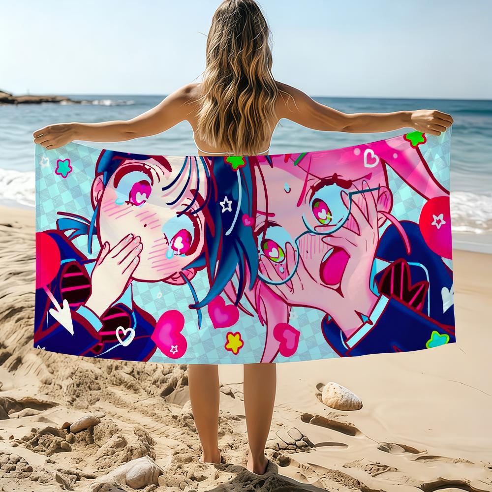 Cartoon A-lien S-Stage S Towel Beach Towel Oversized Quick Dry Towel Absorbent Soft Swim BeachTowels for Men Women
