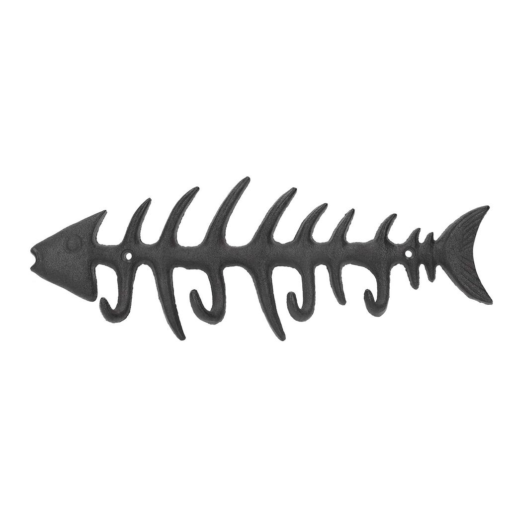 Fishbone Hook Rack Industrial Style Personality Retro Wall Hanging Fishbone Towel Coat Hook