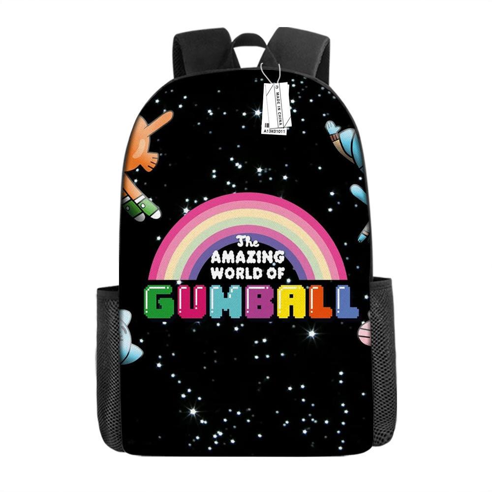 Zaino Scolastico per Bambini Gum Fun World Set 3 Pezzi Leggero Cartone Animato Carino Grande Capacità