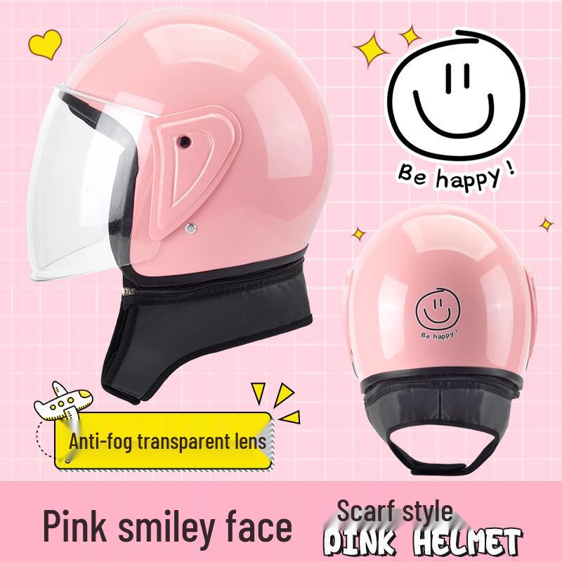 

Unisex All-Season Full Face Electric Scooter Helmet: Cute, Warm, and Safe for Winter Use One Size