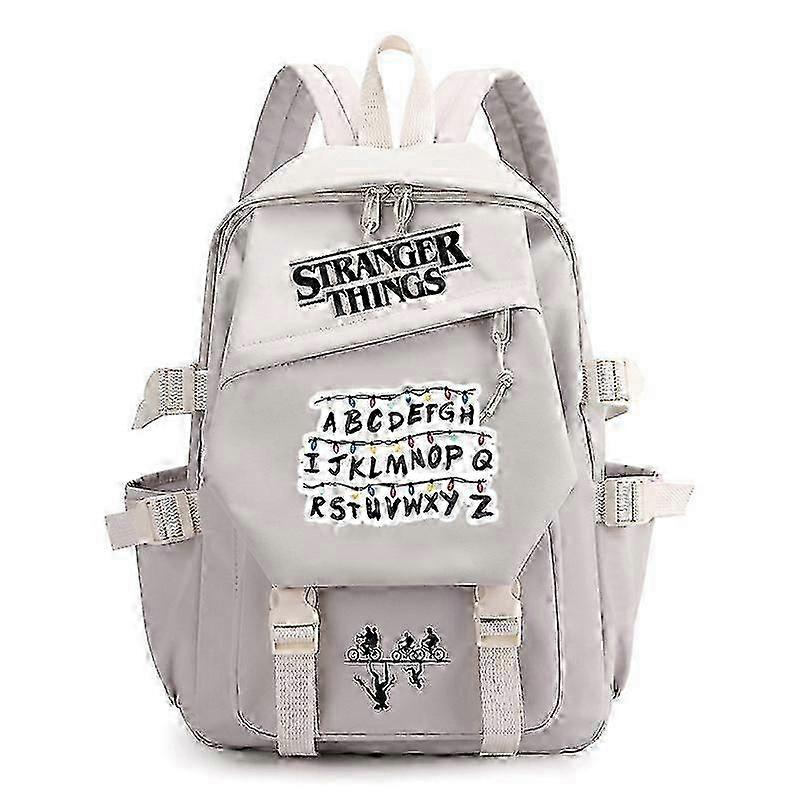 25-26 Stranger Things Print Backpack Teens School Bag Multi-functional Large Capacity Durable Material Multiple Colors