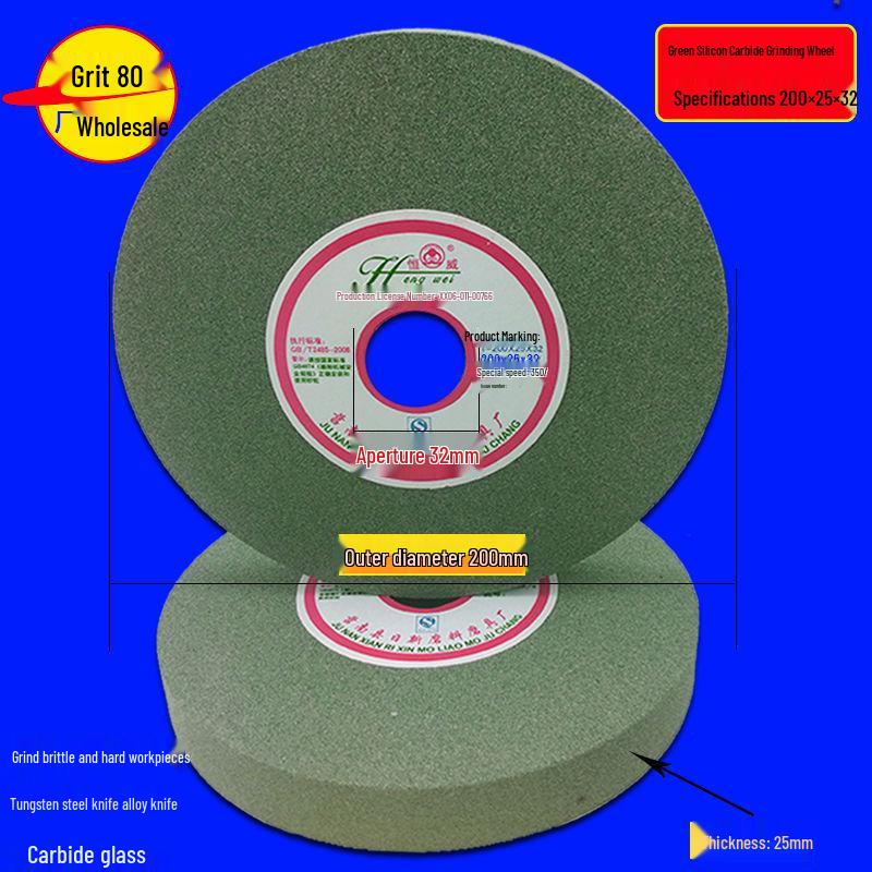 Multi-Material Grinding Wheel: White Corundum, Brown Corundum, Green Silicon Carbide - Perfect for Bench Grinders and Knife Sharpeners