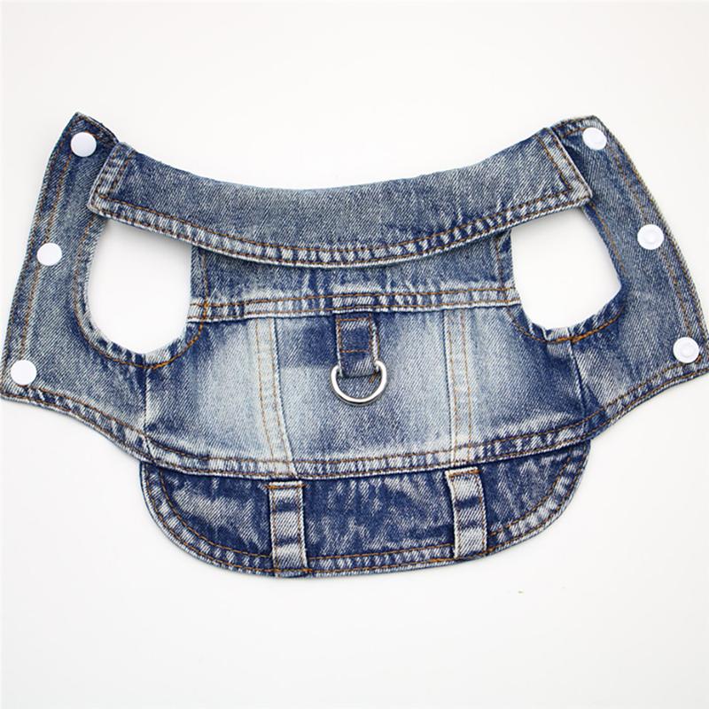 Stylish Cowboy Dog Jacket Spring Denim Dog Clothes Vest Puppy Clothing For Dogs Chihuahua Yorkies Casual Jeans Pet Coat Costumes