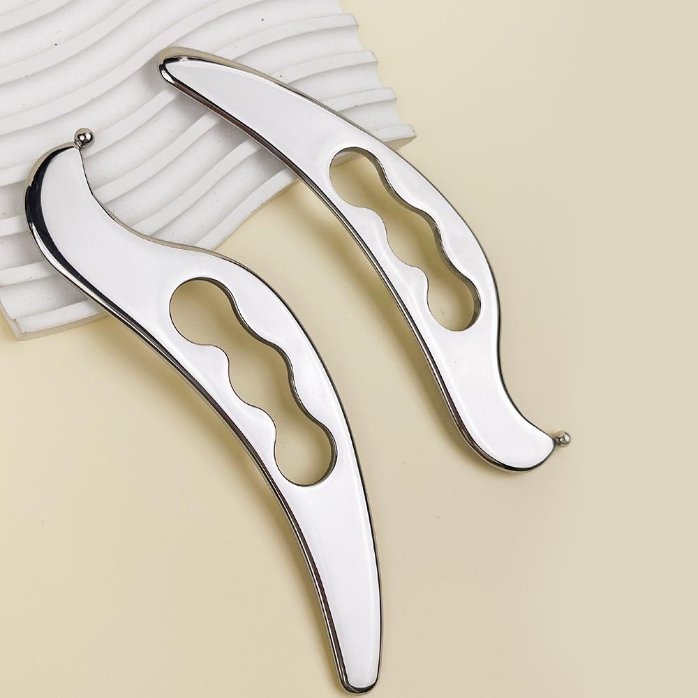 1 Pcs Bird-shaped Fascial Scrapper Stainless Steel Soft Tissue Massage Tool Fascial Relaxation Knife
