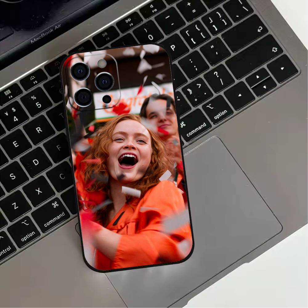 A-Actress S-Sadie Sink Phone Case For iPhone 17,16,15,14,13,12,11 Plus,Pro Max,XS,Soft Silicone Black Cover