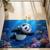 Cute Panda Diatomite Bath Mat - Super Absorbent Fast Dry Door Mat Anti-Slip Waterproof Floor Mat for Bathroom Kitchen Laundry Room