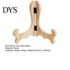 Tea Cake Display Stand Smooth Edge Wooden Natural Adjustable Hinge Pancake Holder Chinese Style Stable Black for Home