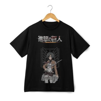 Attack on Titan T-Shirt – Mikasa Ackerman Anime-Shirt – Scout Regiment Grafik-T